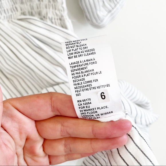 CLEOBELLA Sadie Striped Mini Dress in Ivory Medium - Picture 12 of 15